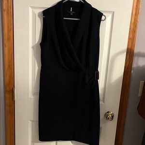 Tommy Hilfiger Navy Blue Wrap Mini Dress